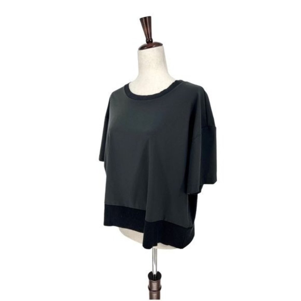 Cobble Lane Crewneck Tee w/ Ribbed Trim | Large